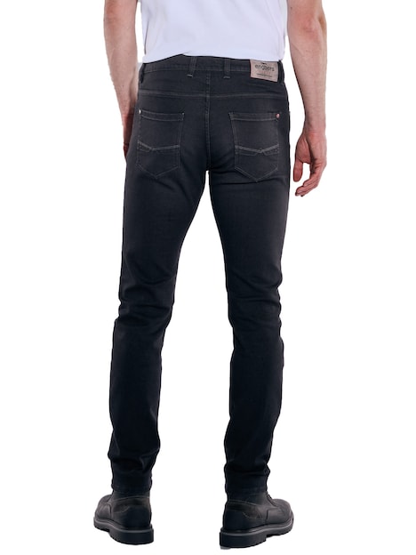 Herren Super-Stretch-Jeans slim fit , Schwarz
