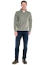 Herren Sweatshirt mit Stehkragen , Dunkelgruen