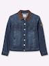 Jeans-Jacke Jeansjacke in leichter Waschung Langarm Fester Bund Hemdkragen