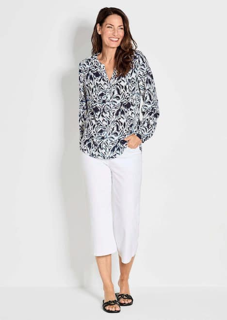 GOLDNER Blouse met print Gedessineerde blouse met unieke print