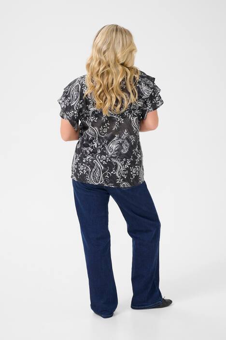 Kurzarm-Bluse Regular fit