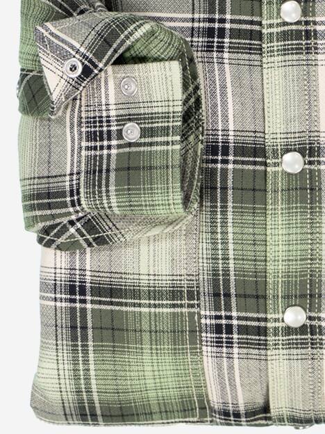 engbers Herren Overshirt kariert , Hellgruen