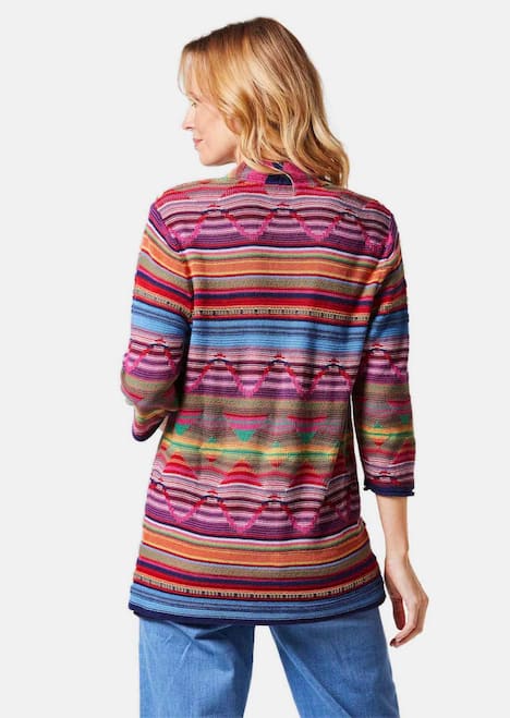 GOLDNER Tricot jasje Hoogwaardig jacquard tricot jasje