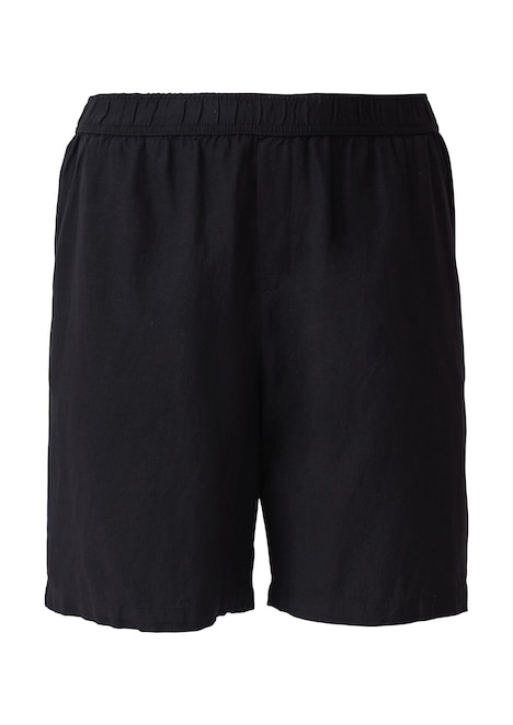 Shorts aus Leinen-Viskose-Mix