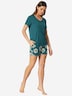 Schiesser Damen Pyjama Modern grün