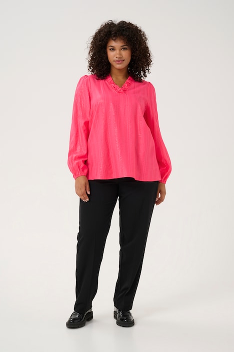 Langarm-Bluse Regular fit