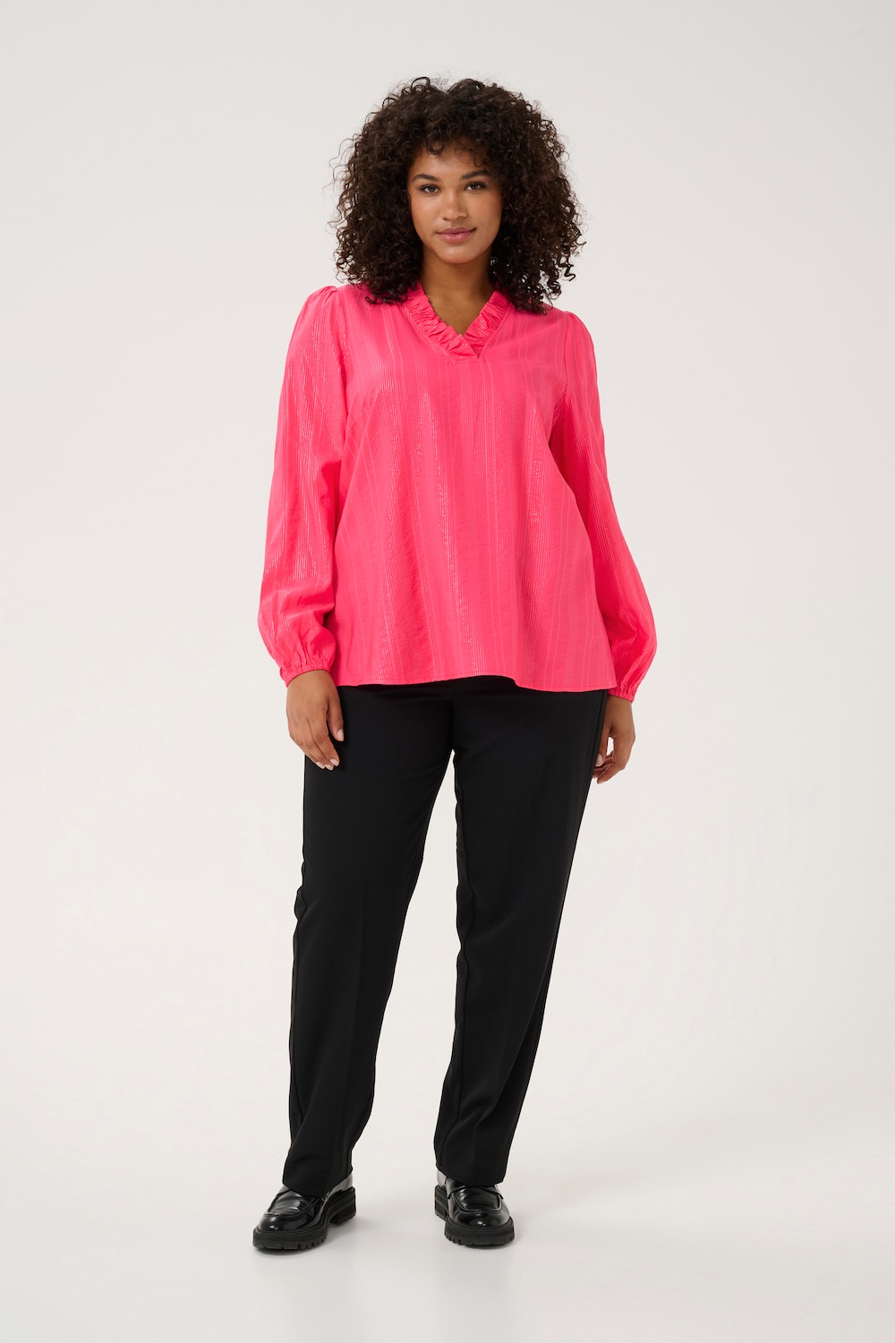 Langarm-Bluse Regular fit