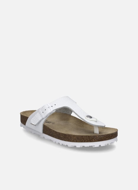 Damen Zehentrenner Hermine 02, weiss