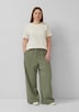 Musslin Hose mit Gummizug und weitem Bein
