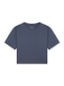 Schiesser Damen Pyjamaoberteil Mix Relax blaugrau