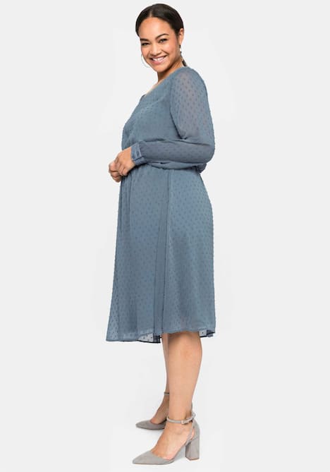 Abendkleid Langarm Sonstiges Muster Ohne Kragen