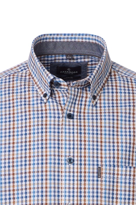 Freizeithemd Langarm kariert Casual Fit