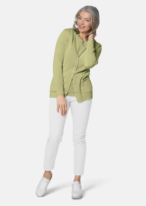 Klassisches Stricktwinset