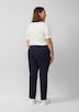Gewaschene Hose im Slim Fit aus Baumwollsatin