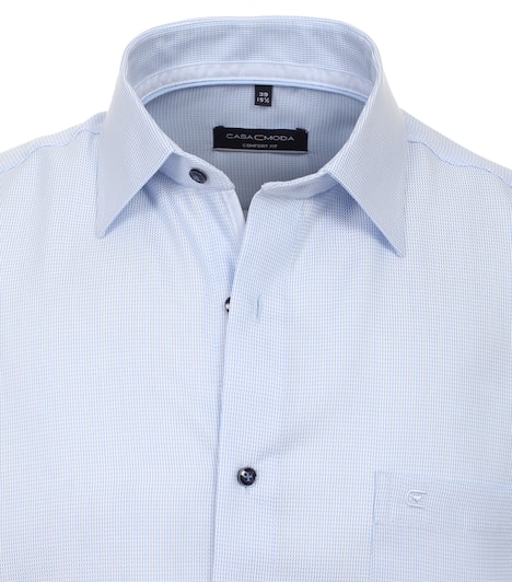 Businesshemd Kurzarm gemustert Comfort Fit