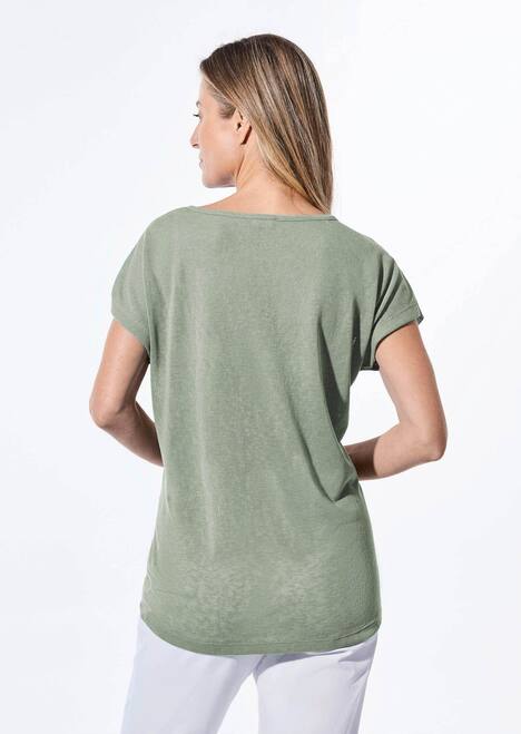 Shirt in Leinenoptik