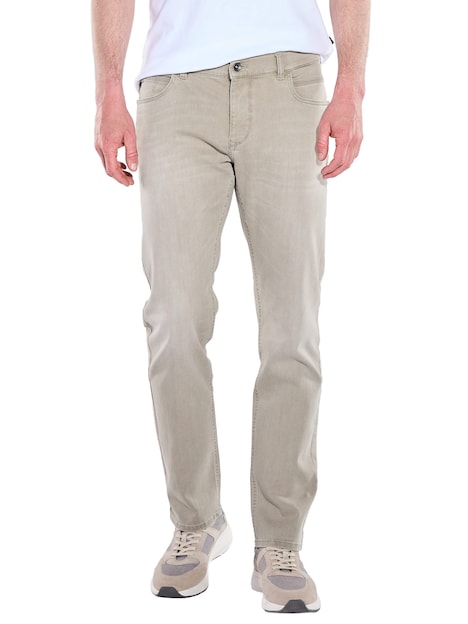 Herren Jeans 5-Pocket Superstretch , Beige