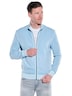 engbers Herren Sweatjacke mit Stehkragen , Hellblau
