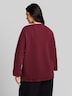 Loose Fit Sweatshirt mit 7/8-Arm