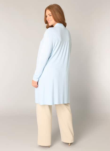 Strickjacke Ayla Long Light Blue