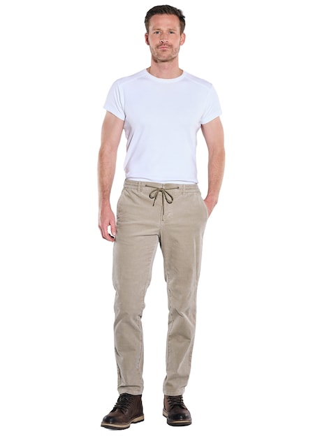 Herren Chino straight , Beige