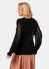 Netz-Pullover mit Pailletten