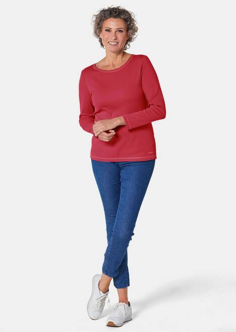 Basic T-Shirt aus reiner Baumwolle