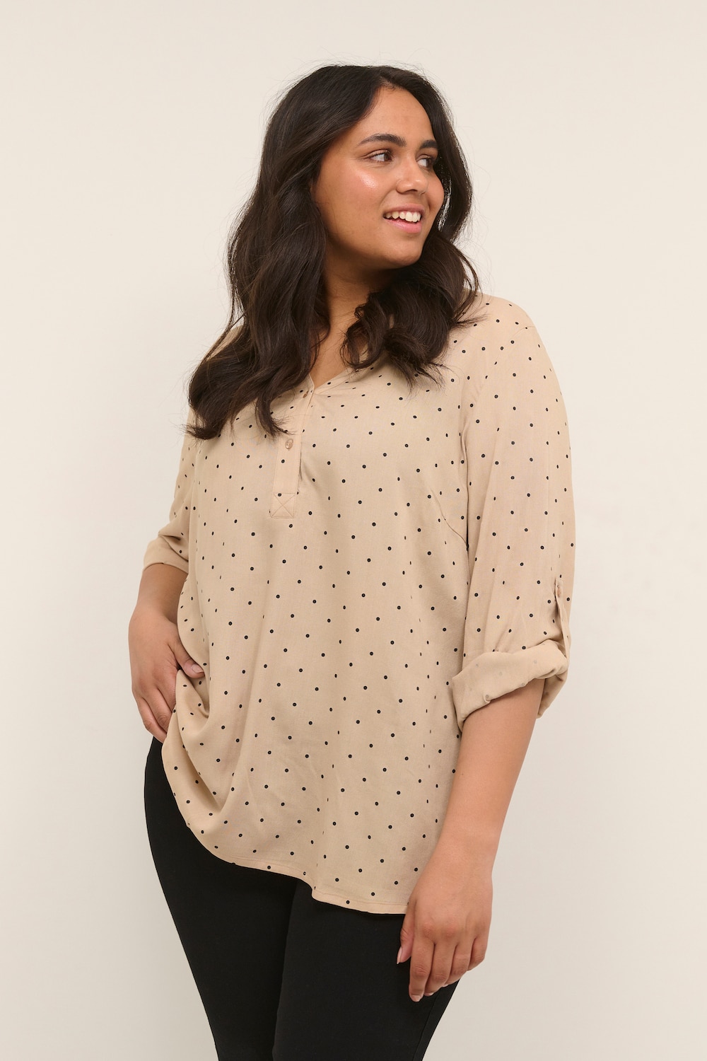 Langarm-Bluse Regular fit