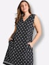 Jersey-Kleid Ärmellos Ohne Kragen