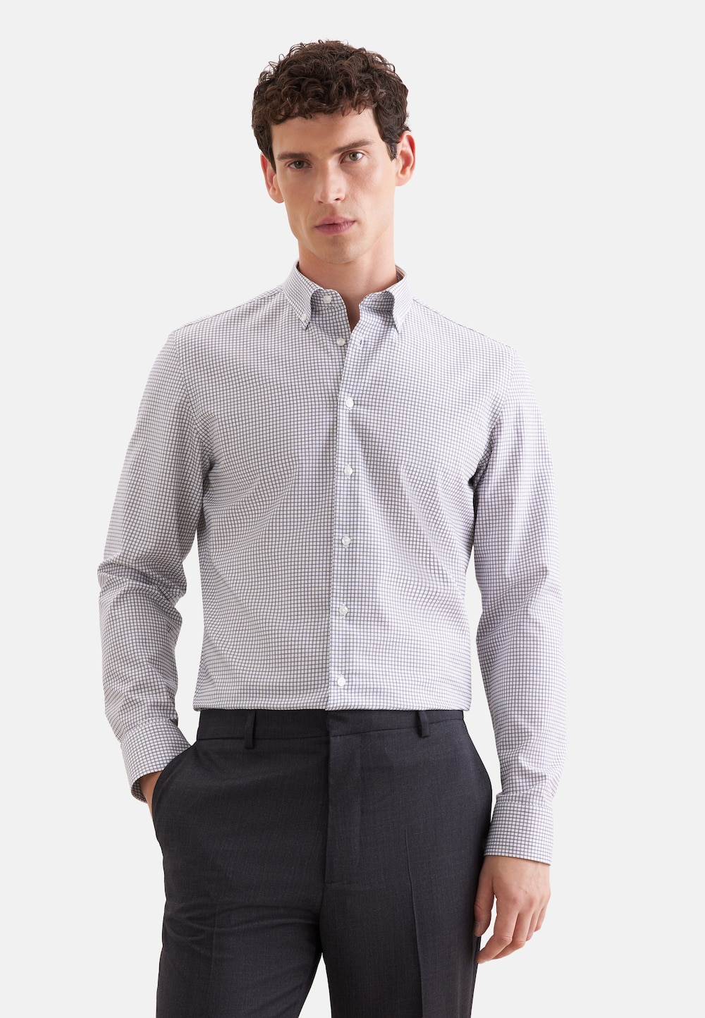 Herren Business Hemd - Karo