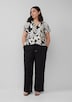 Strukturierte Bluse mit Raff-Details