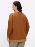 Sweatshirt Sweatshirt mit Glitzer-Details Langarm Ohne Kragen