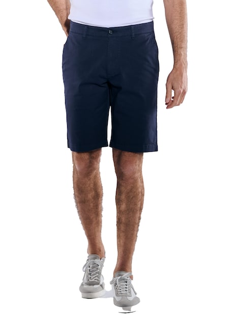 Herren Chino-Bermuda regular , Saphirblau