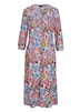 Midikleid, Allover-Print, V-Ausschnitt