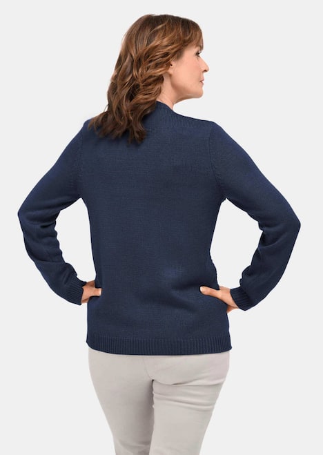 Pflegeleichter Pullover in hochwertiger Rippenstruktur