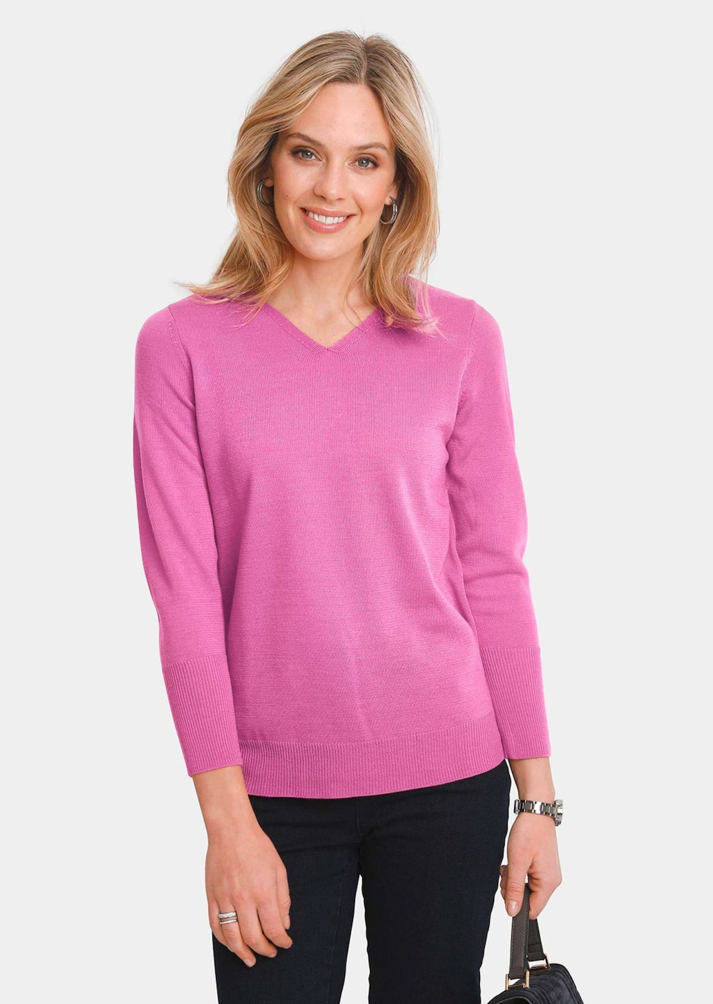 Eenvoudige trui met V-hals