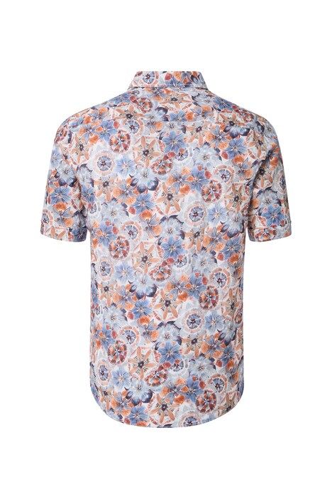 Leinenhemd Kurzarm Print Casual Fit