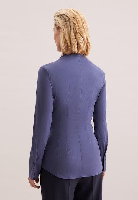 Damen Kelchkragenbluse - Uni
