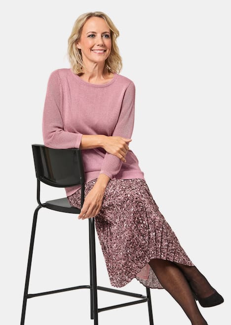 Pullover mit Glanzgarn