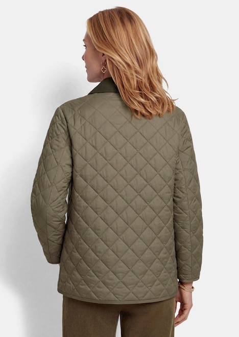 Steppjacke mit Hemdkragen