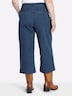 Culotte Culotte aus Denim, mit Bundfalten normal Formbund