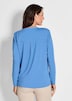 GOLDNER Blouseshirt Blouseshirt met chiffon inzet