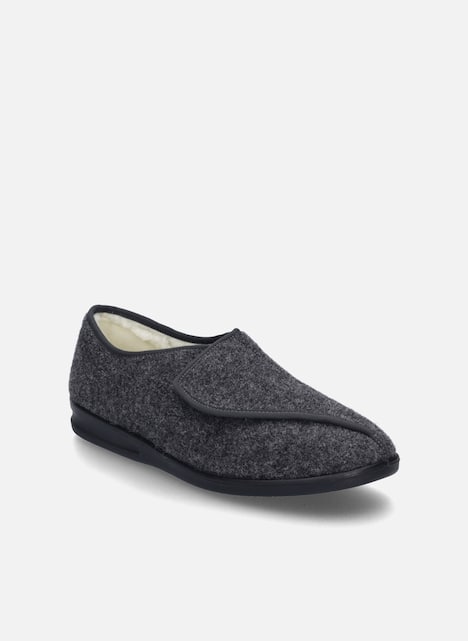 Herren Hausschuh Belfort 85 W, anthrazit