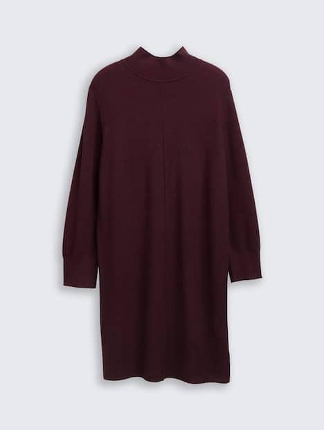 Strickkleid mit Stehkragen