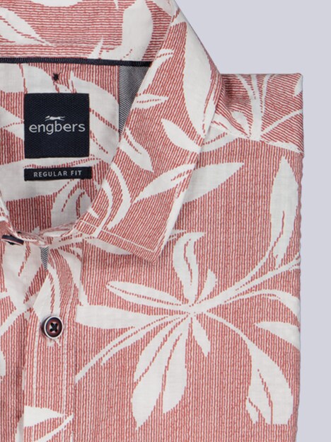 Herren Modisches Baumwollhemd , Rot