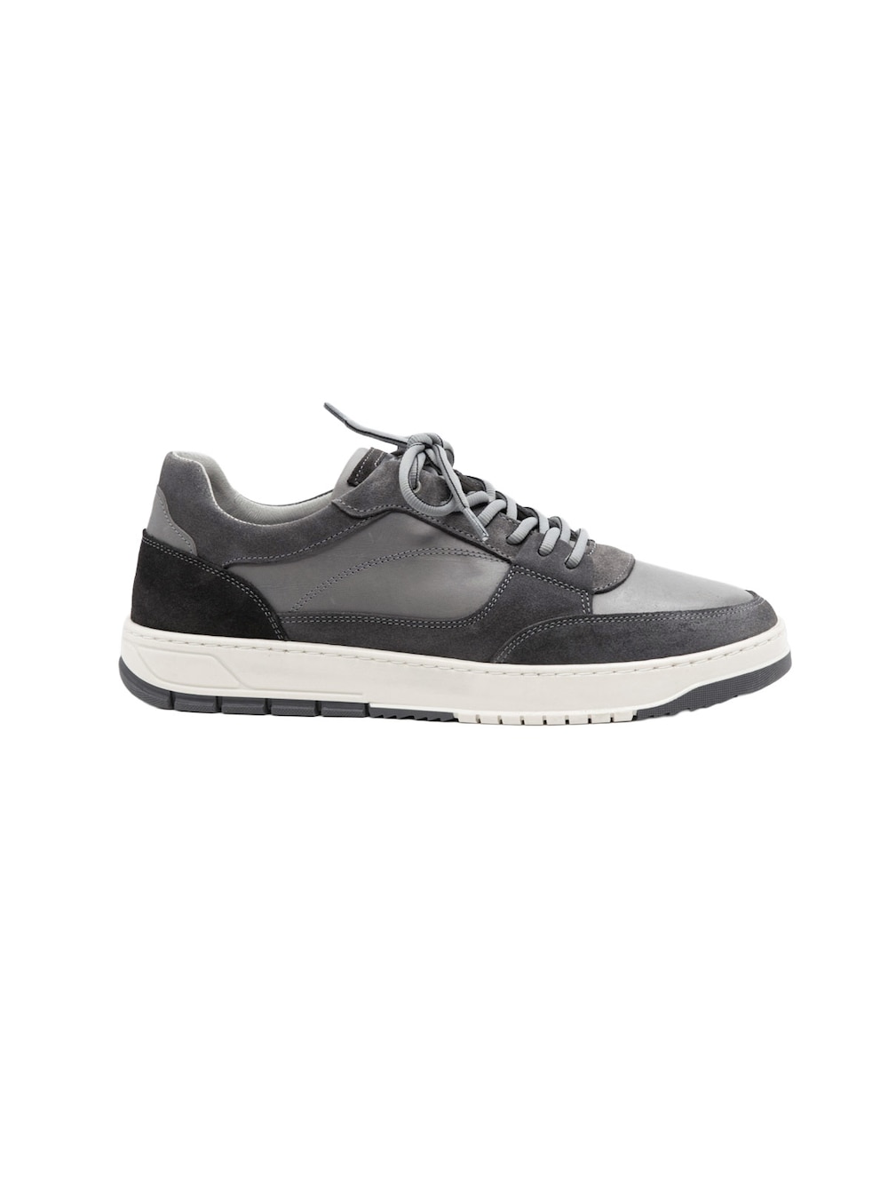 engbers Herren Ledersneaker sportiv , Grau