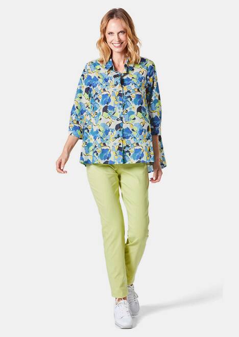 Moderne Druckbluse in legerer Form