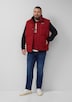 Baumwoll-Strickjacke mit Stehkragen und Logo-Patch