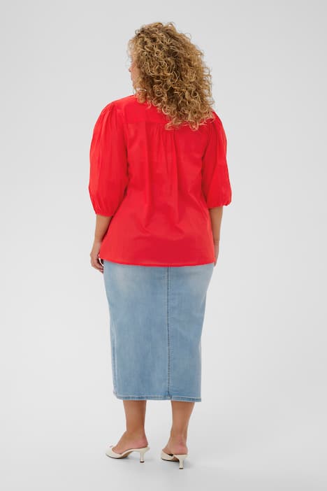 Kurzarm-Bluse Regular fit