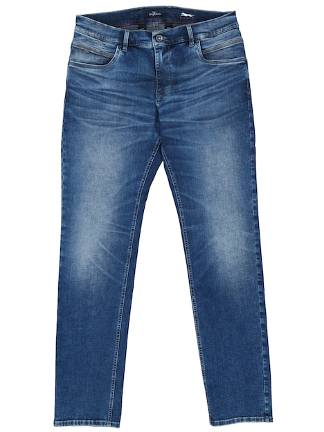 Herren Jeans 5-Pocket Superstretch , Taubenblau
